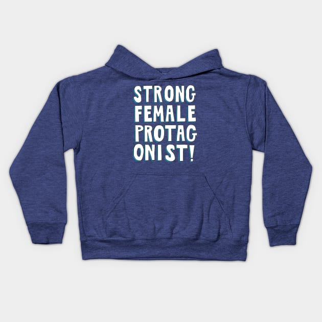 Strong Female Protagonist (Blue Shadow) Kids Hoodie by The Bechdel Cast